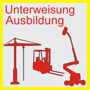 Unterweisungen Kranführer, Gabelstaplerführer, Arbeitsbühnenbedienung, Regalprüfer